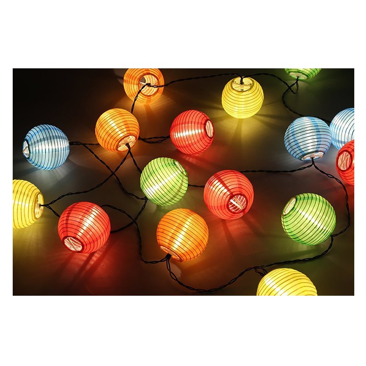 [ HCM ] Dây đèn lồng dùng trang trí nội thất dài 5m với 20 bóng đèn LED sử dụng nguồn điện 220V
