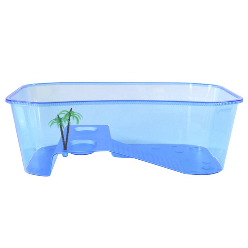 Hộp nuôi bò sát rùa cạn có bệ tắm nắng cho bể cá