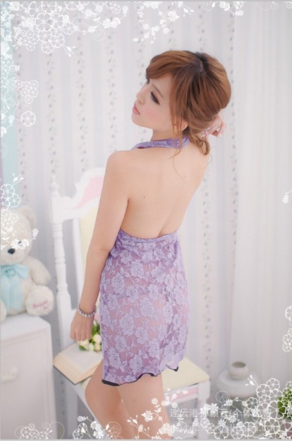 Đầm Ngủ Siêu Mỏng Hoa Hồng - MS302