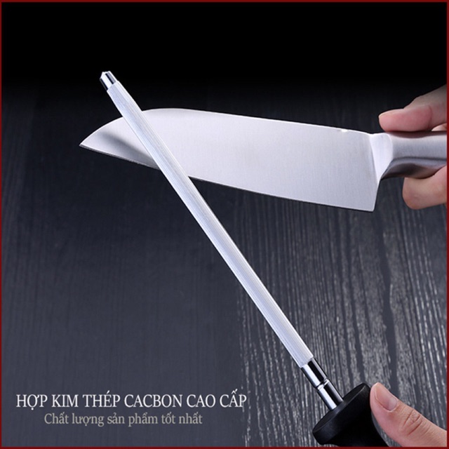 Cây liếc dao, liếp dao, mài dao, mài kéo thép hợp kim đa năng tiện dụng