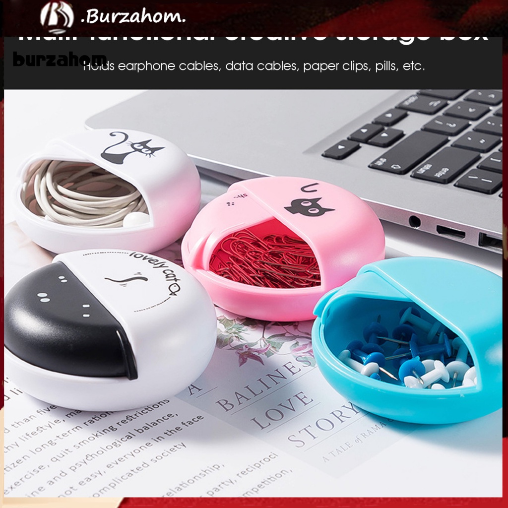 Hộp Đựng Tai Nghe / Thẻ Đa Năng Kiểu Dáng Hoạt Hình Dễ Thương