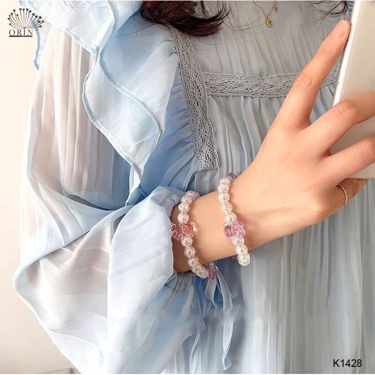 Dây buộc tóc kết hợp vòng đeo tay cao cấp Orin K1428