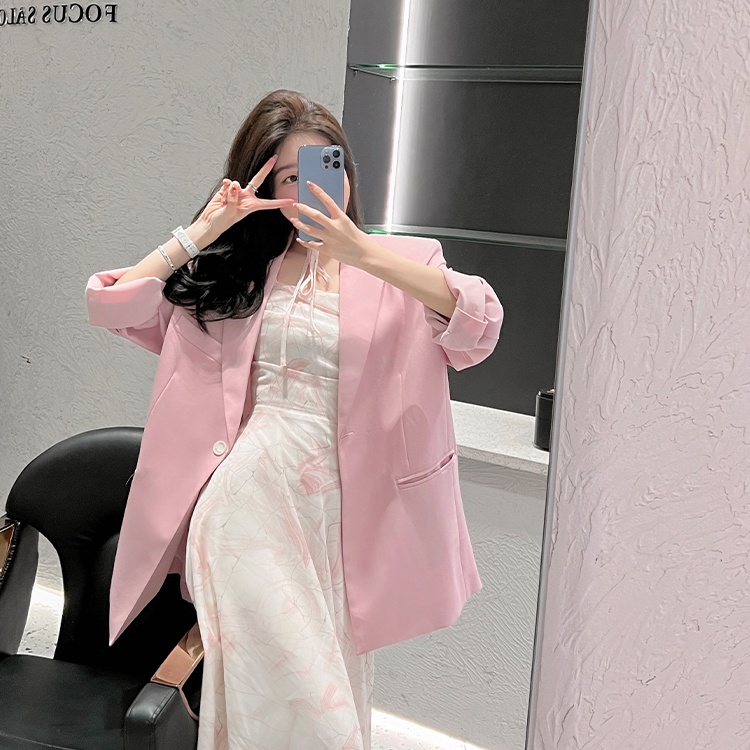 Đầm Hai Dây Dáng Dài In Hoa Thời Trang Mùa Hè Pháp Ngọt Ngào Cho Nữ