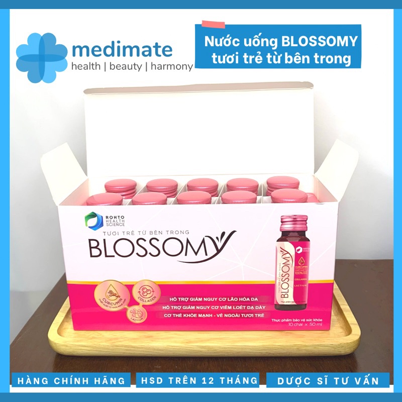 Nước uống Blossomy giảm lão hoá, giúp da tươi trẻ và tăng cường sức khoẻ (chai 50ml)