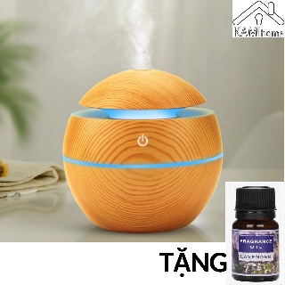 Máy xông tinh dầu phun sương tạo ẩm Vân gỗ❤️Tặng Tinh dầu❤️cổng USB đuổi diệt muỗi