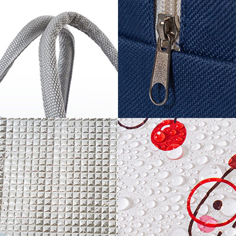 ONLY HOUSE Túi Đựng Hộp Cơm Trưa Lót Giấy Nhôm Cách Nhiệt Họa Tiết Vịt Vàng Nhỏ Nhắn Dành Cho Học Sinh