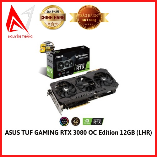 Vga card màn hình ASUS TUF Gaming GeForce RTX 3080 OC Edition 12GB (LHR) new chính hãng