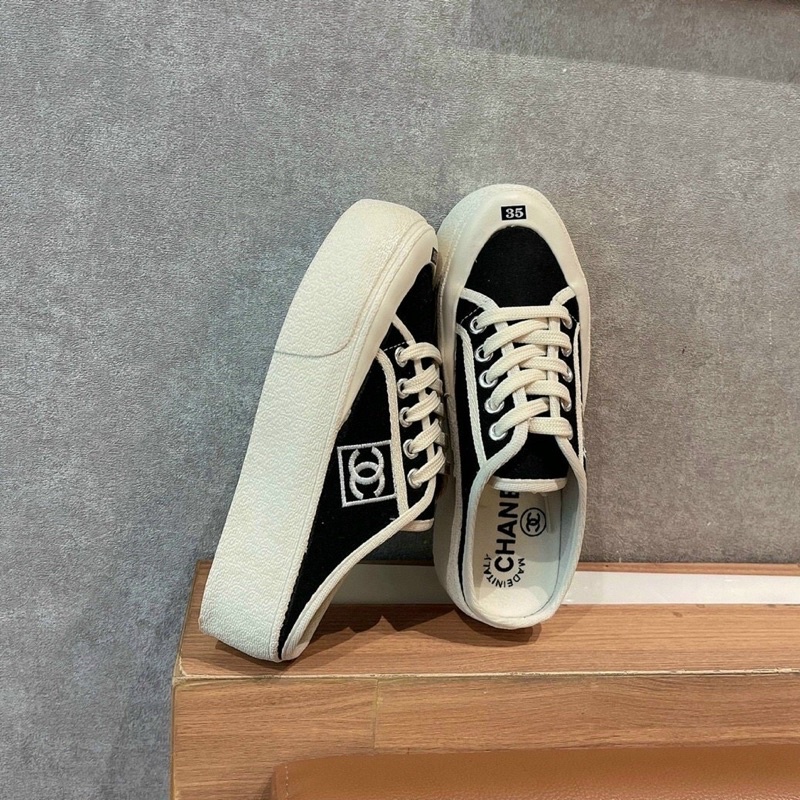 Giày sục thể thao đế bánh mì 5 phân,Giày sục chanel Thời Trang Bao Chất Chuẩn bền đẹp