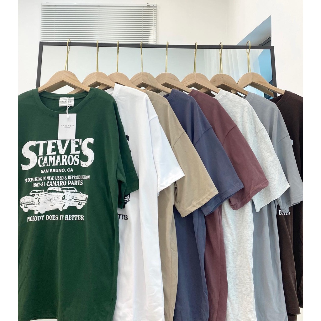 Áo thun chữ Steves hàng quảng châu Miho house