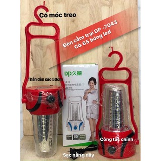 Đèn sạc cắm trại dp 7043 65 bóng led siêu sáng