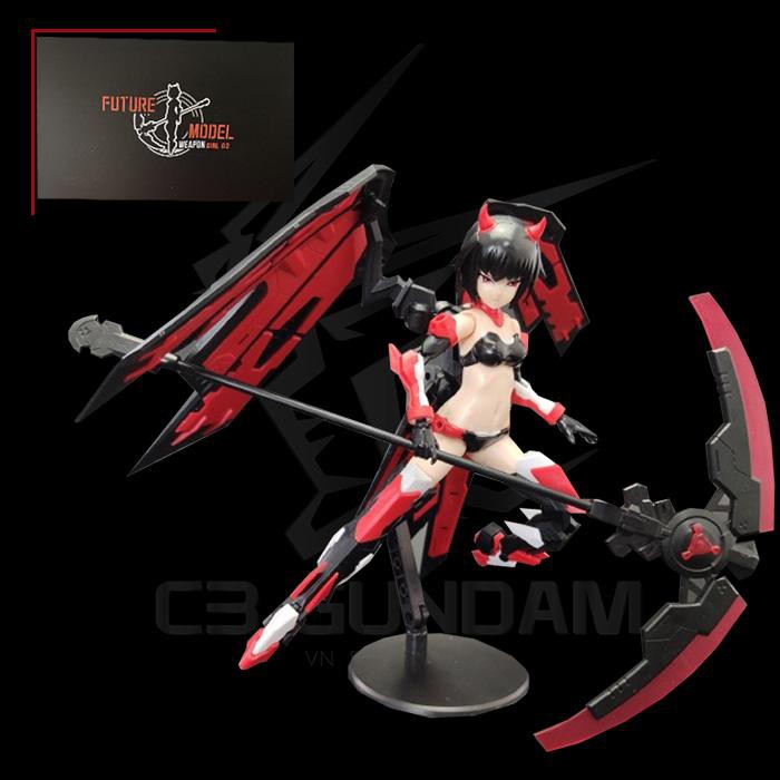 MÔ HÌNH GUNDAM BANDAI FUTURE MODEL - WEAPON GIRL 02 DEATHSCYTHE &amp; HIRA SET OF 2