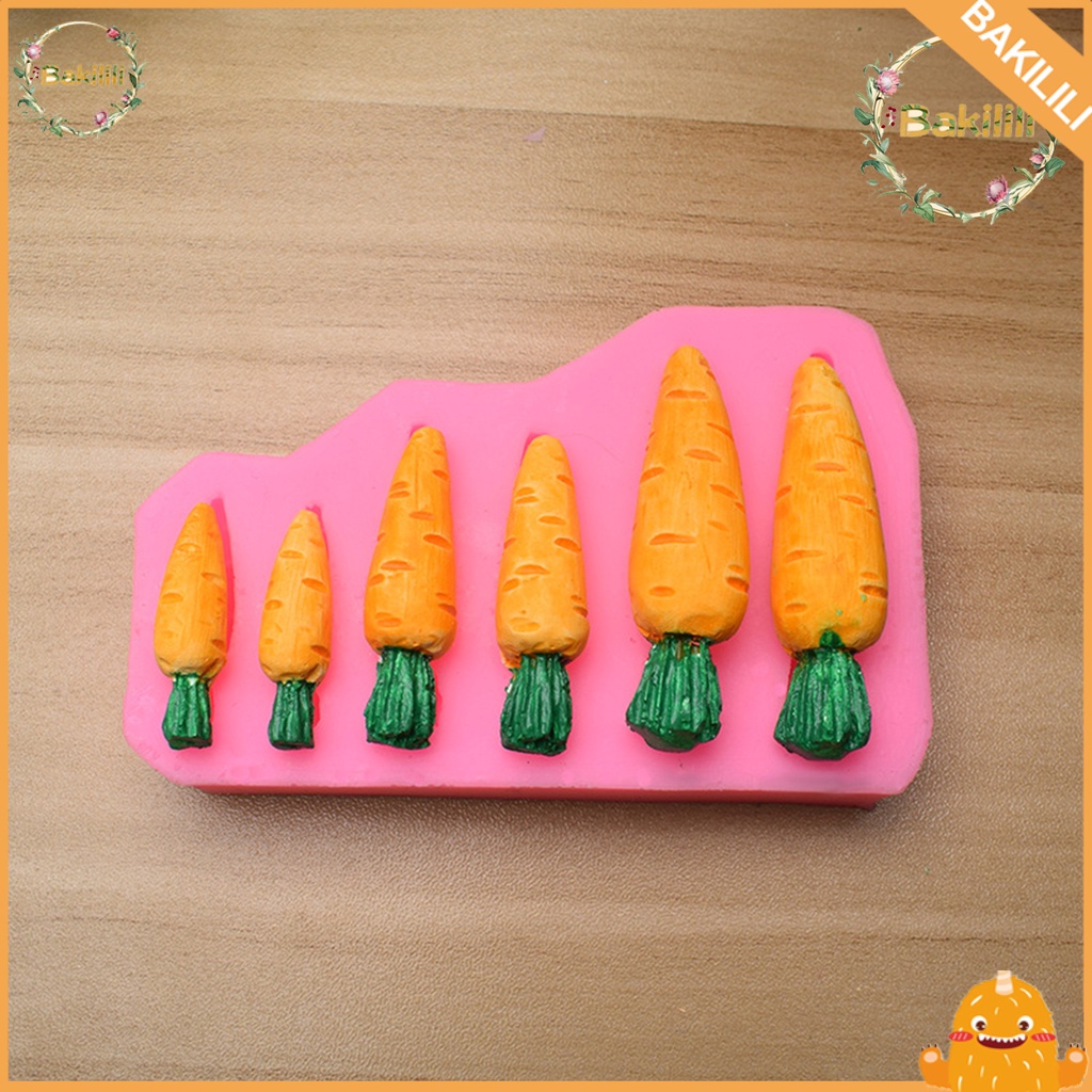 Khuôn Silicone Làm Bánh Hình Củ Cà Rốt Chịu Nhiệt