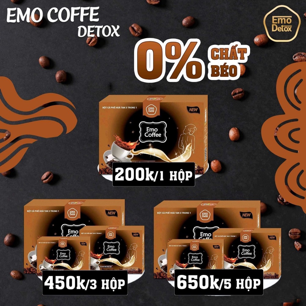 EMODETOX Vị Cafe giảm cân an toàn kèm quà tặng 🎁(phiên bản mới) | BigBuy360 - bigbuy360.vn