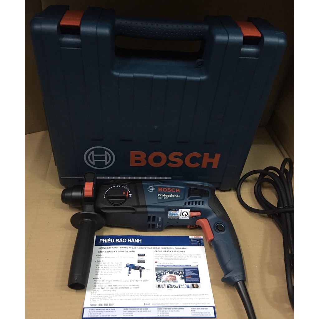 Máy khoan búa cầm tay Bosch GBH 220/ 720w