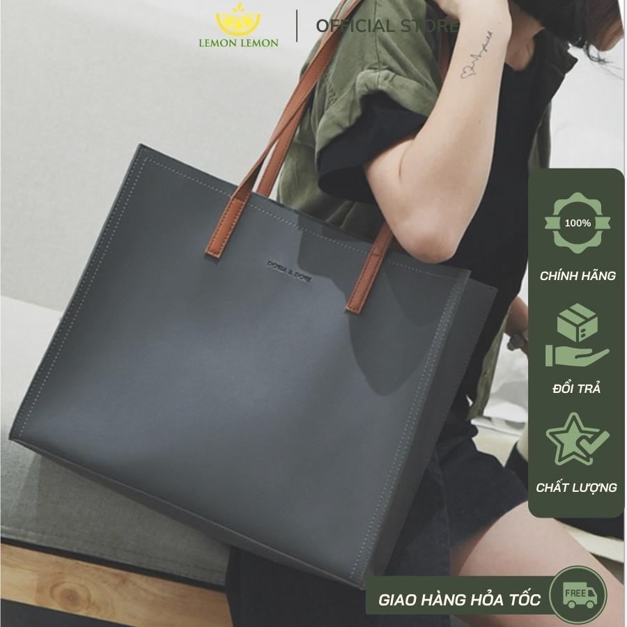 Túi xách công sở DORIA DORE thời trang trẻ trung 2in1 size lớn đựng vừa A4