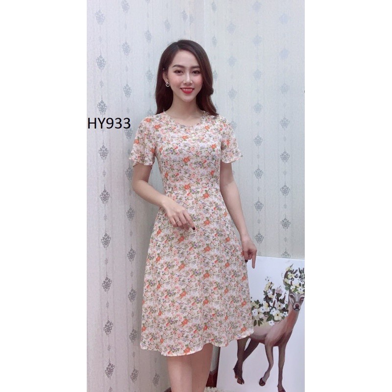 [Ảnh + Video thật] VÁY THIẾT KẾ CỔ TRÒN ĐÍNH HẠT TRAI, TAY CÁNH TIÊN, DÁNG XOÈ A | BigBuy360 - bigbuy360.vn