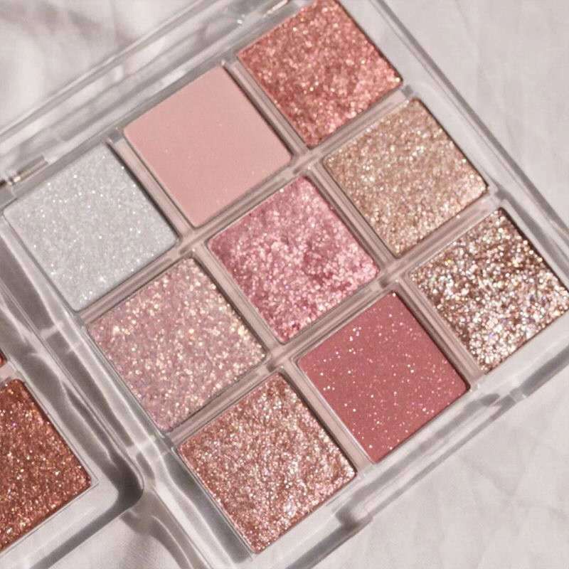 Phấn Mắt Chín Màu Ánh Ngọc Trai acrylic Trong Suốt Lâu Trôi Không Dễ Phai Màu Cho Nữ