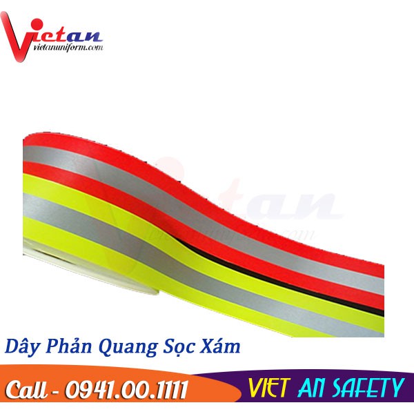 Cuộn Dây Ruy Băng Phản Quang Cảnh Báo An Toàn - Công ty TNHH SX TM May Việt An