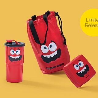 Set bình nước và hộp trữ thực phẩm Tupperware Indo kèm túi xách