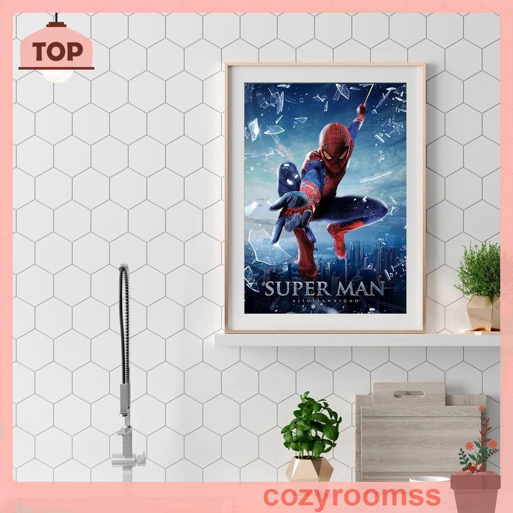 Tranh đính đá kim cương toàn bộ 5D DIY hình anh hùng người nhện