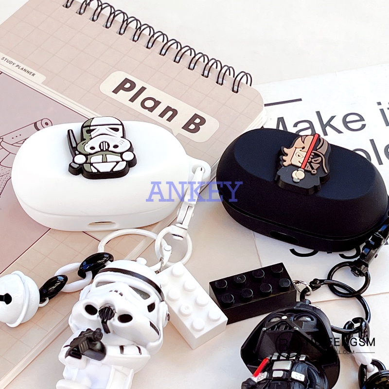 Case for Jabra Elite 7 Pro / Elite 7 Active Vỏ bọc hộp sạc tai nghe in họa tiết Star Wars dễ thương cho