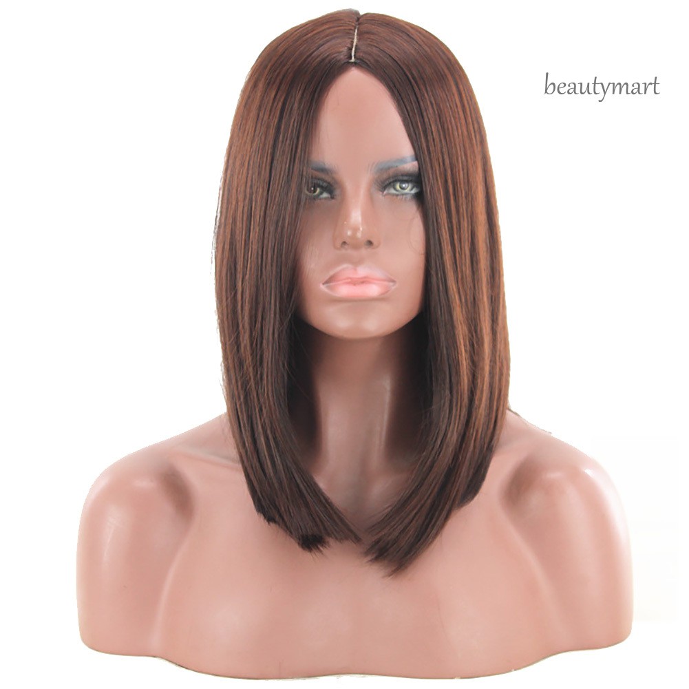 [Hàng mới về] Tóc giả nữ ngắn thẳng rẽ ngôi giữa thời trang