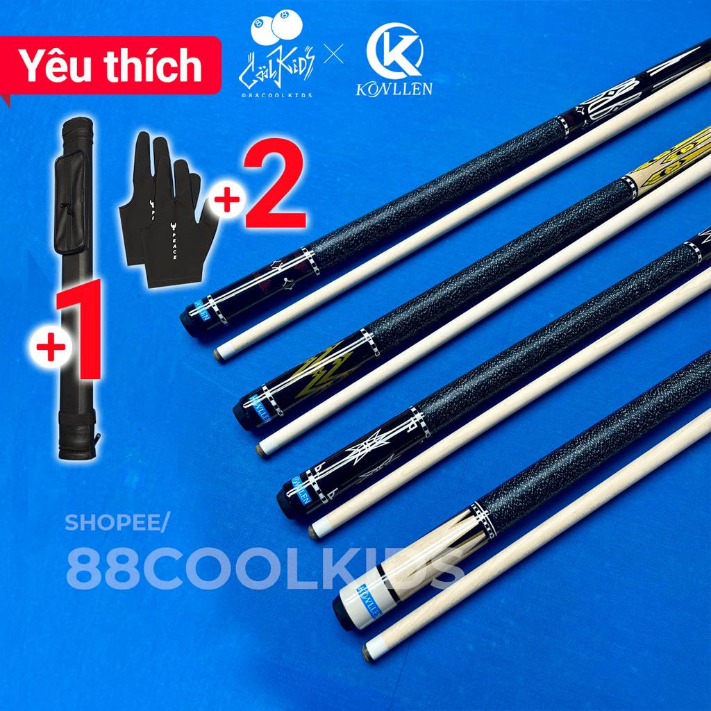 Cơ Bida Lỗ Konllen New 2023 Gỗ Maple - Gậy Bi A Cá Nhân Tiêu Chuẩn Có ốc tăng chỉnh, nặng 550g