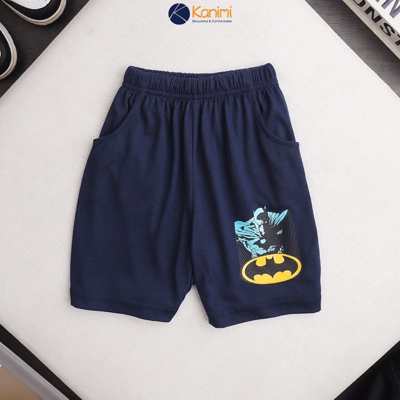 Quần short XK thun cotton cho bé trai 1-7T