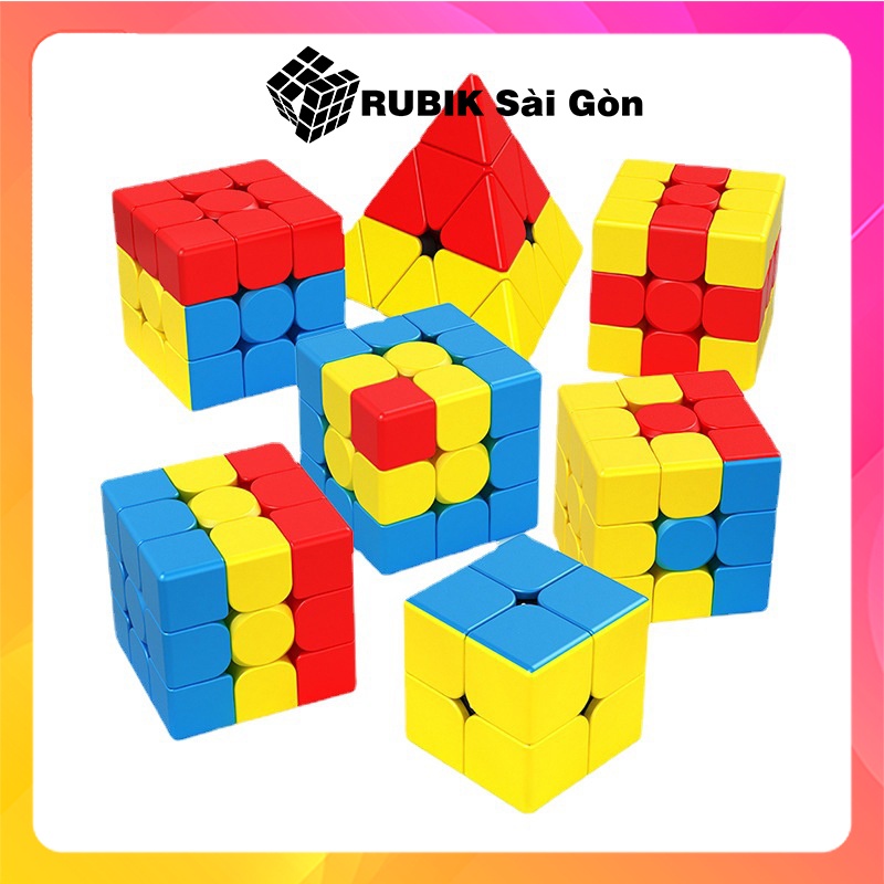 Rubik Biến Thể Fantastic Gear Sandwich 3x3 Cao Cấp Rubic Bump Man Sáng Tạo Dùng Để Dạy Học Cho Người Mới Chơi
