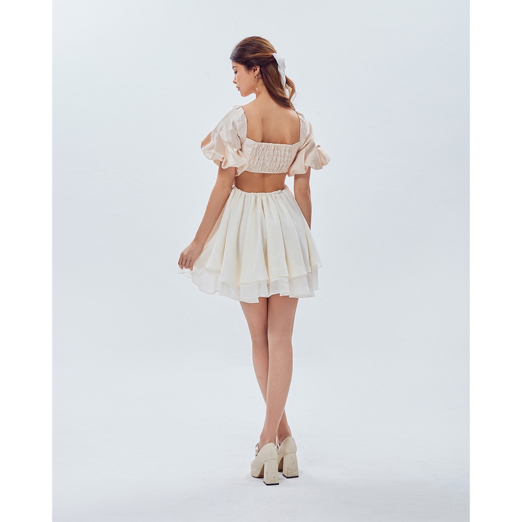 [Mã WABRWA15 giảm 15% đơn 300K] Đầm babydoll SheByShj x Mẫn Tiên khoét eo - Amira Dress | BigBuy360 - bigbuy360.vn