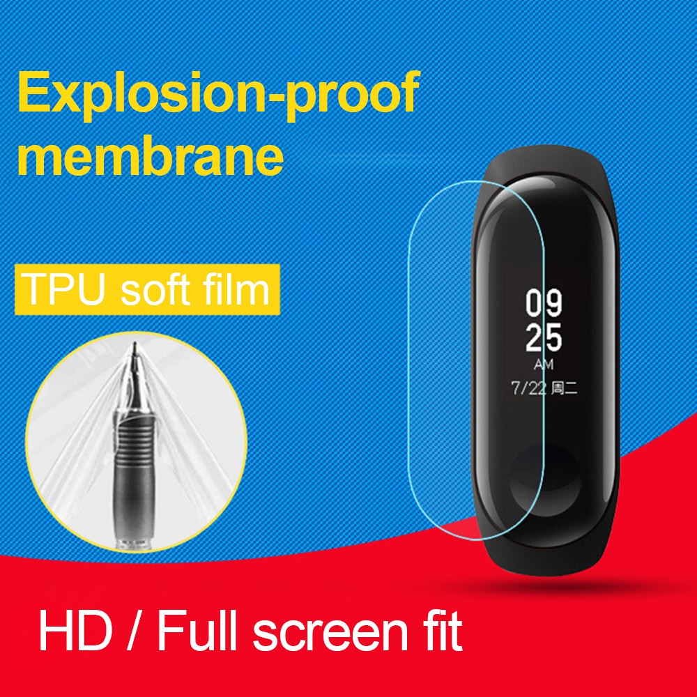 Set 3 Phim Dán Bảo Vệ Màn Hình Dùng Cho Xiaomi Mi Band 8 7 6 5 miband 4 3
