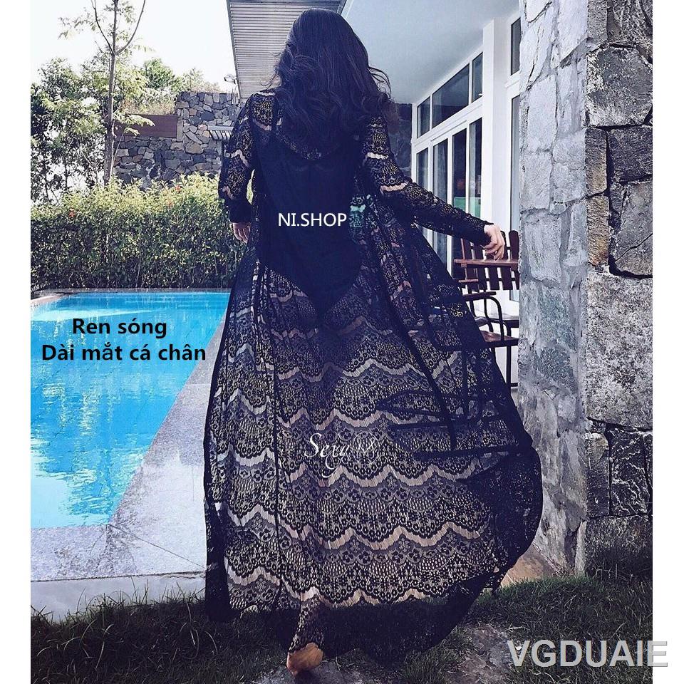 ✙▪Áo choàng đi biển (20 mẫu dài-ngắn) Áo khoác ngoài bikini đồ ngủ kimono voan ren hàng đẹp | BigBuy360 - bigbuy360.vn
