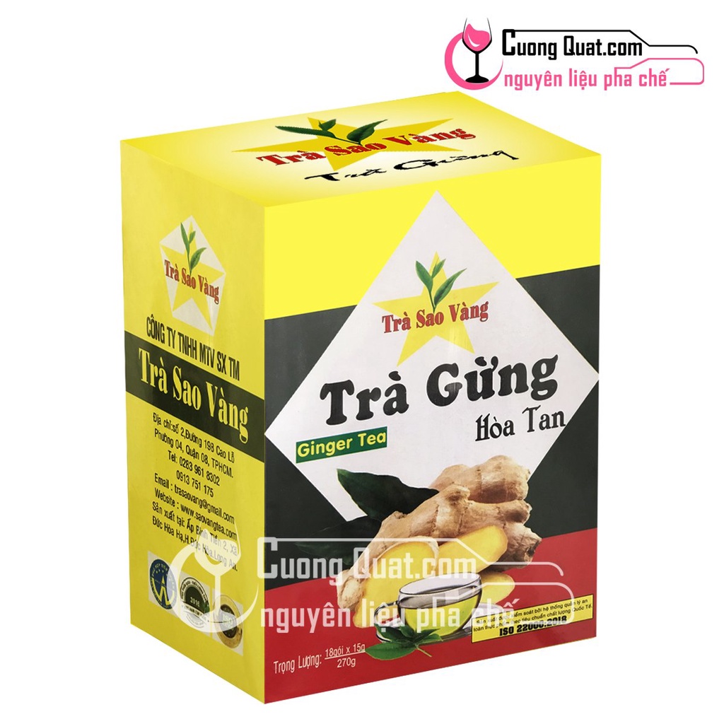 Trà Gừng Hòa Tan Sao Vàng