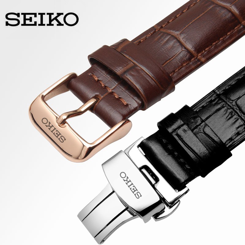 Chốt khóa nhiều kiểu cho dây da đeo đồng hồ Seiko số 5 cỡ 16 18 20mm