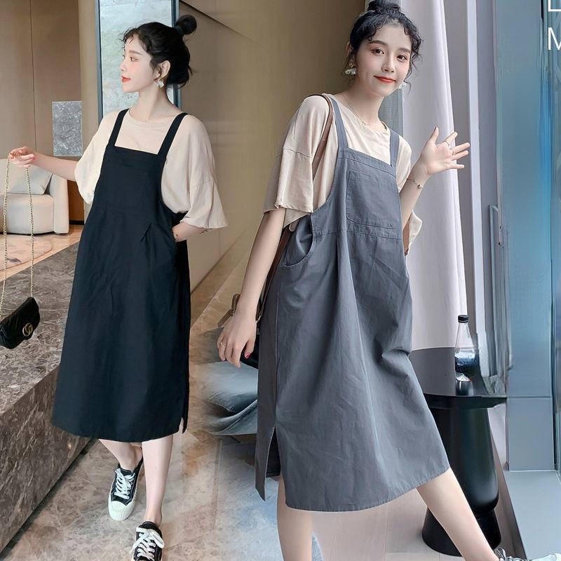 💟Đầm Bầu Tay Ngắn Dáng Rộng Màu Trơn Thời Trang Mùa Hè Hàng Mới