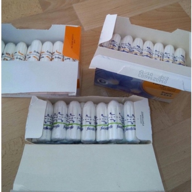 Set 10 chiếc tampon Facelle 5 giọt Super Plus siêu thấm Đức date 2027