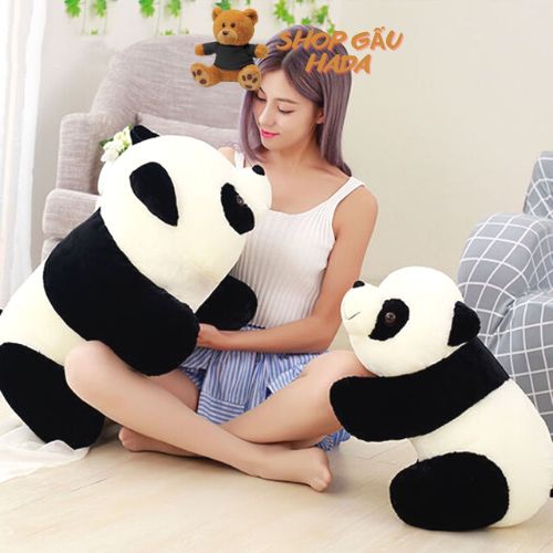 Gấu Bông Gối Ôm Gấu Trúc Panda Dễ Thương Đáng Yêu - Vải Misino Cao Cấp