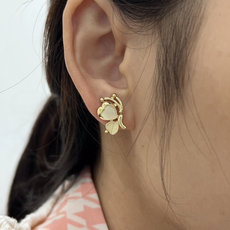 Bông tai đính đá hoạ tiết con bướm tinh xảo hoa tai chất liệu bạc S925, Lémi Accessories