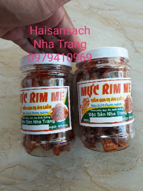 2 hũ MỰC NGUYÊN CON RIM ME loại đặc biệt - Mực rim me nguyên con Nha Trang chính hiệu