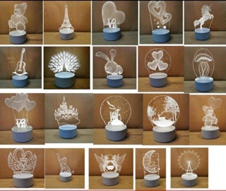 Đèn ngủ 3d - Đèn trang trí phòng