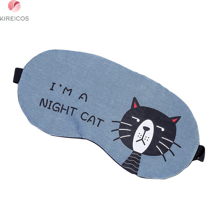 Bịt Mắt Ngủ Miếng Che Mắt Ngủ Night Cat Có Túi Gel