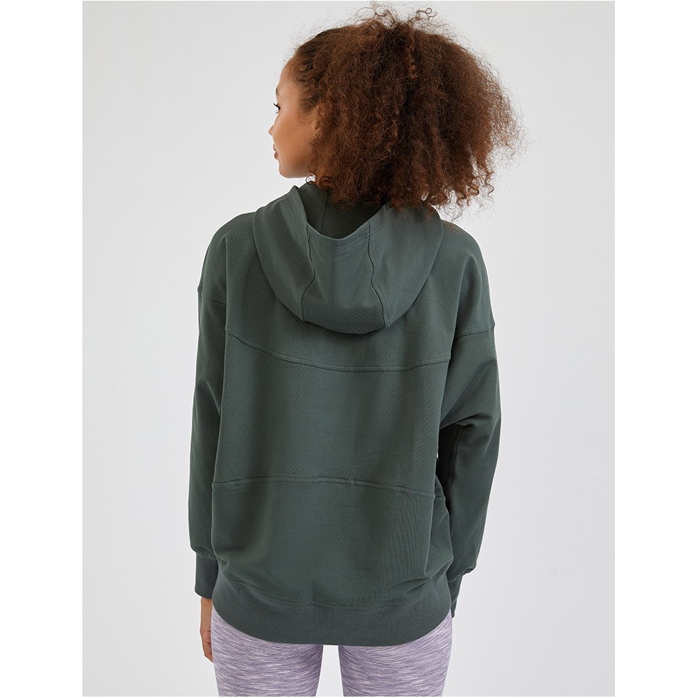 Áo hoodie thể thao Lululemon Fall In Place dài tay - Áo tập thể thao Lulu không logo