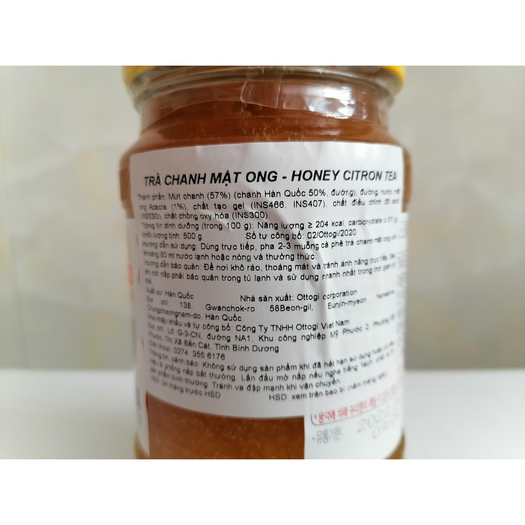 Trà chanh mật ong Hàn Quốc OTTOGI Honey Citron Tea 500g