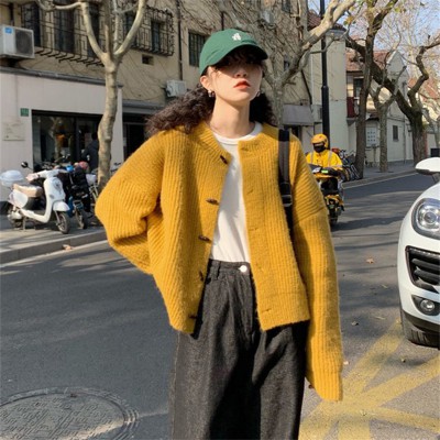Áo Khoác Cardigan Dệt Kim Dáng Rộng Phong Cách Hàn Quốc Dễ Phối Đồ Cho Nữ | BigBuy360 - bigbuy360.vn