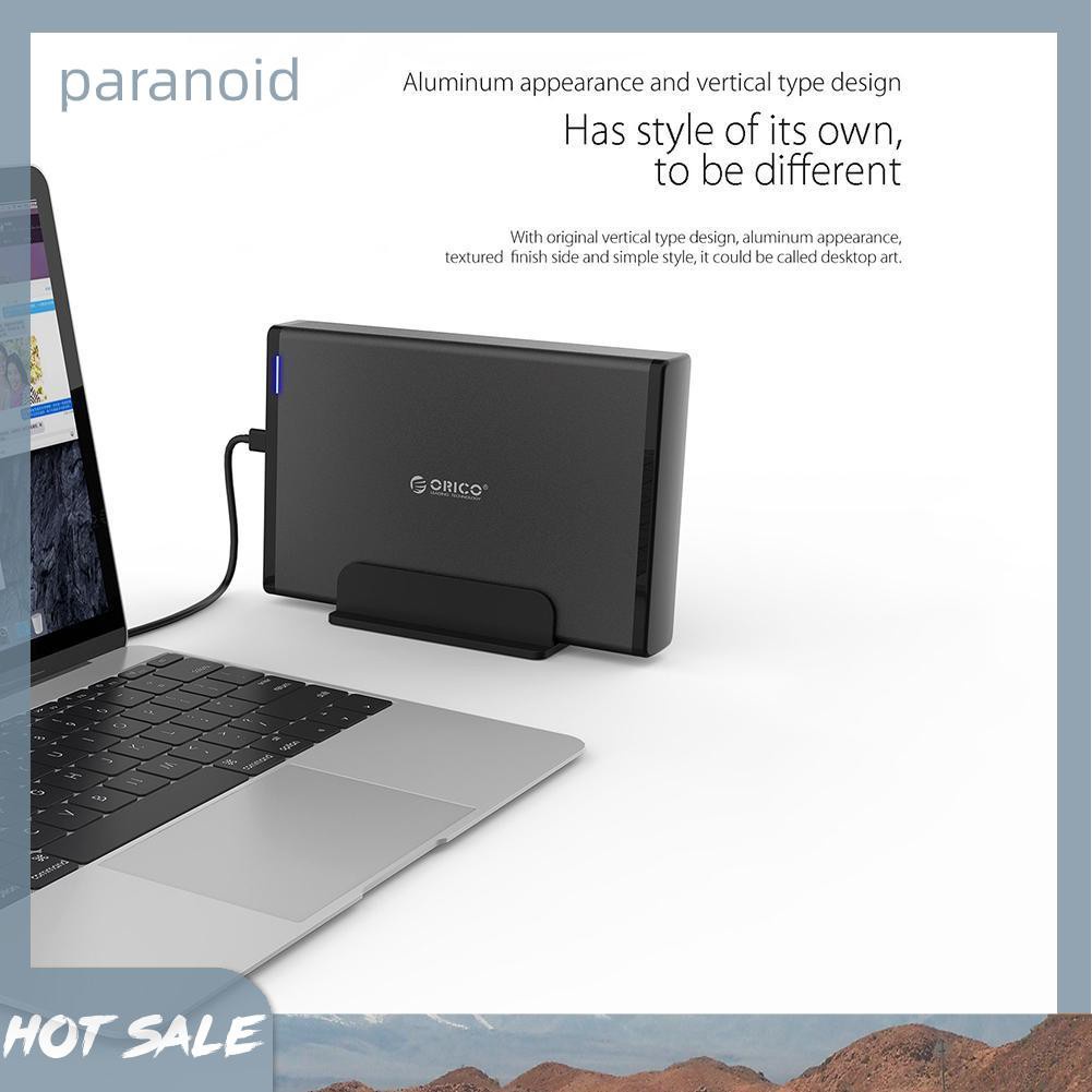 Hộp Đựng Ổ Cứng Ngoài Orico 7688C3 3.5 inch Type-C USB3.1 Đen | BigBuy360 - bigbuy360.vn