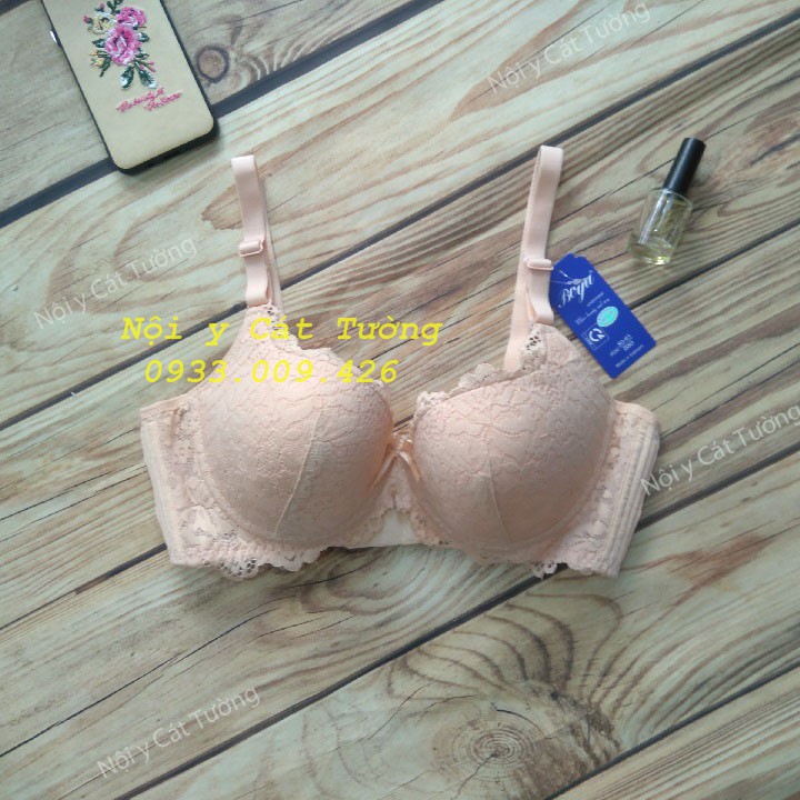 Áo Ngực Boya ren, có gọng, mút kép mỏng 3 móc cài