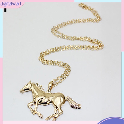 Dây Chuyền Kim Loại Mặt Hình Ngựa Thời Trang Cho Nữ