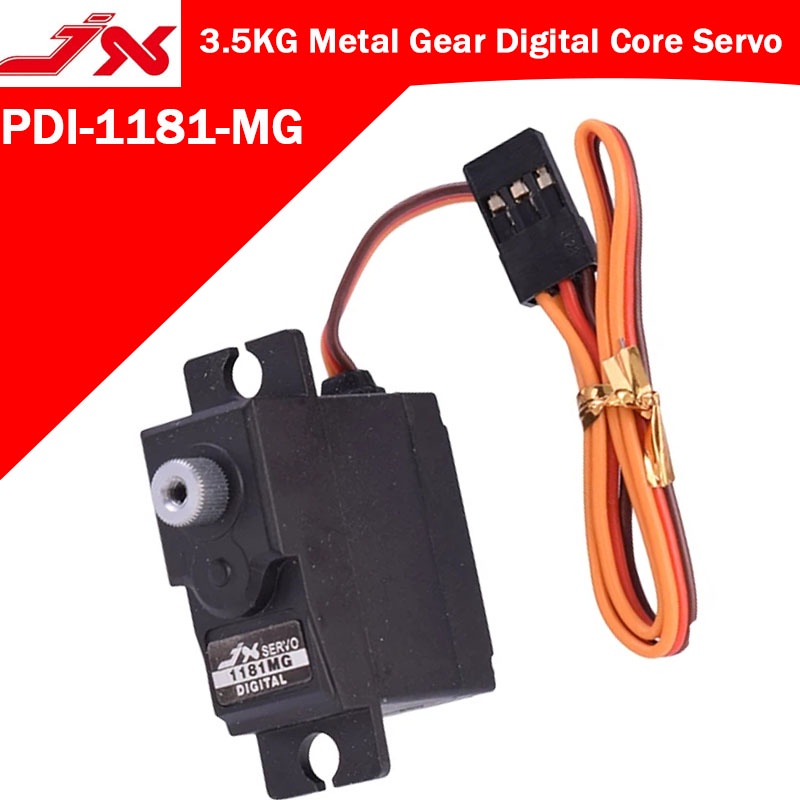 Jx PDI-1181MG 18g 3.5KG Bánh răng kim loại Servo wltoys 144001 Đồ CHƠI 124019 Bộ phận nâng cấp MN99s
