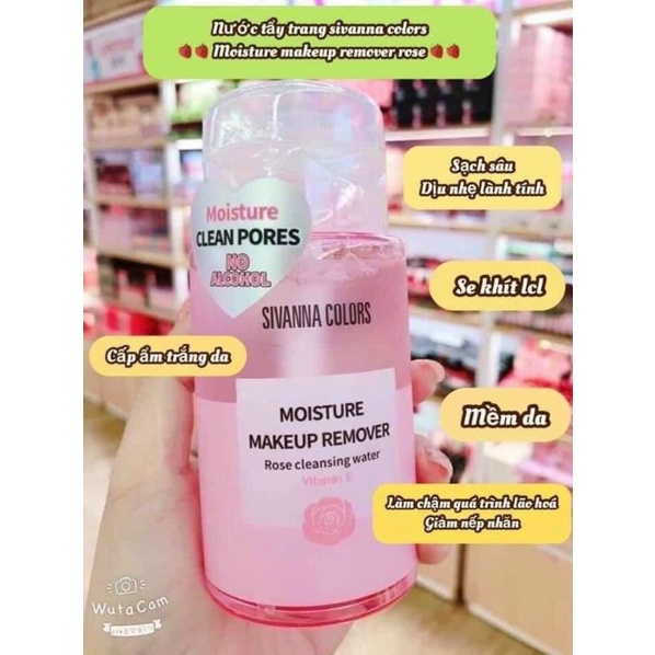 Nước tẩy trang Sivanna Moisture Makeup Remover Rose