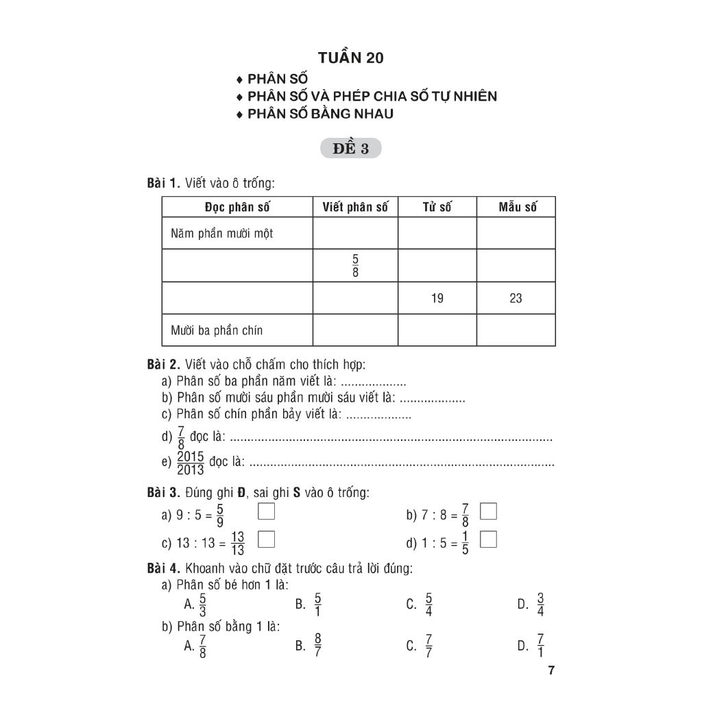 Sách - Tuyển Chọn Đề Ôn Luyện Và Tự Kiểm Tra Toán - Lớp 4: Tập 2 (Tái Bản 2019)